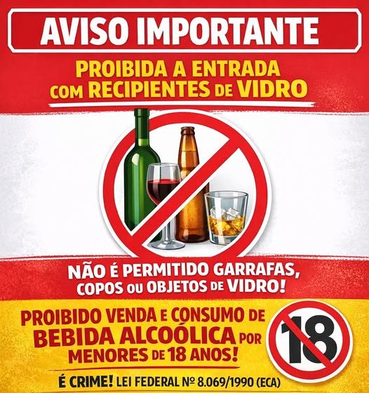 ATENÇÃO — REGRAS PARA UM EVENTO SEGURO